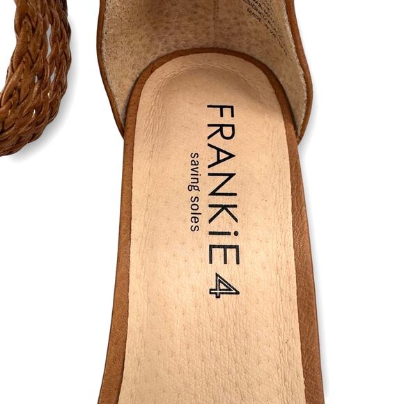 Frankie4 Australia FiFi Tan Espadrille Wedge Sandal Sole Hero™ Footbed Sz 7 $200 - Picture 9 of 15